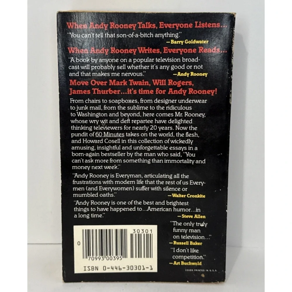 A Few Minutes With Andy Rooney by Andrew A. Rooney Paperback Book